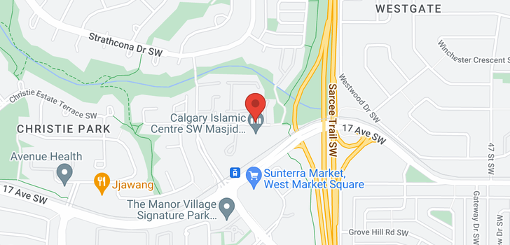 map of 10 5616 14 Avenue SW